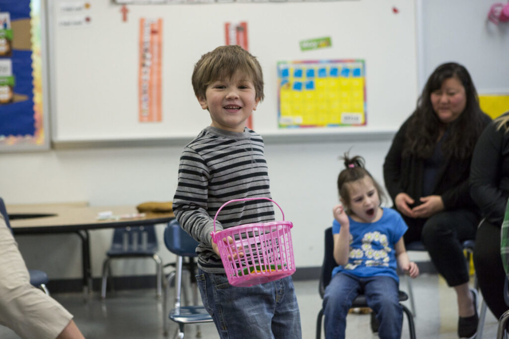 picture of Lucas in the classroom
