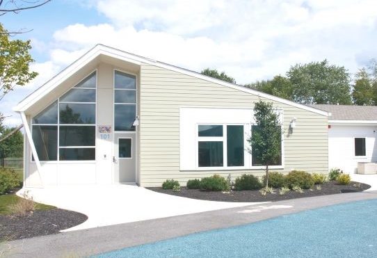 The exterior of a residence in the Lindens Neurobehavioral program on Bancroft's Welsh Campus.