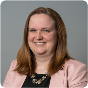 Bancroft Chief Financial Officer Jennifer Cripps' headshot while smiling in a blazer