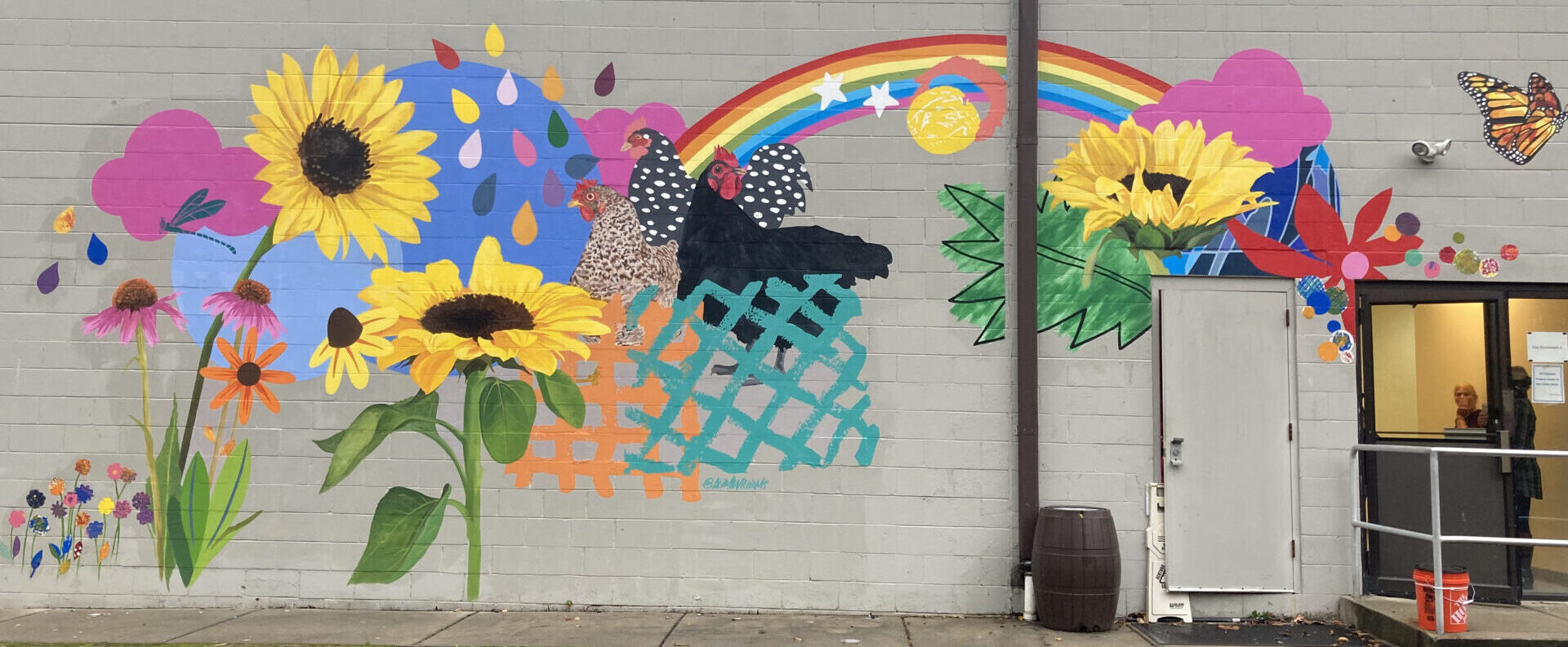 Mural at the Jacob Schaefer Center for adults with autism and intellectual disabilities 