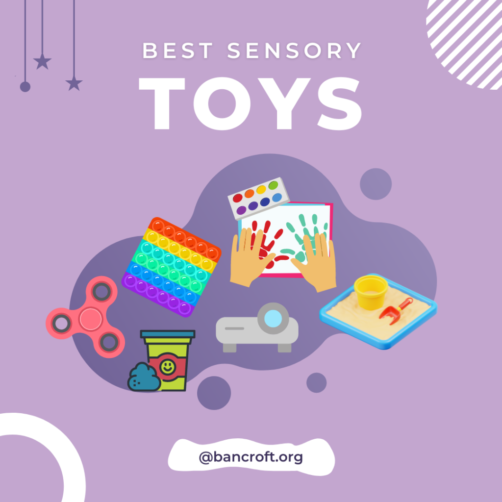 Graphic representation of the top 6 sensory toys