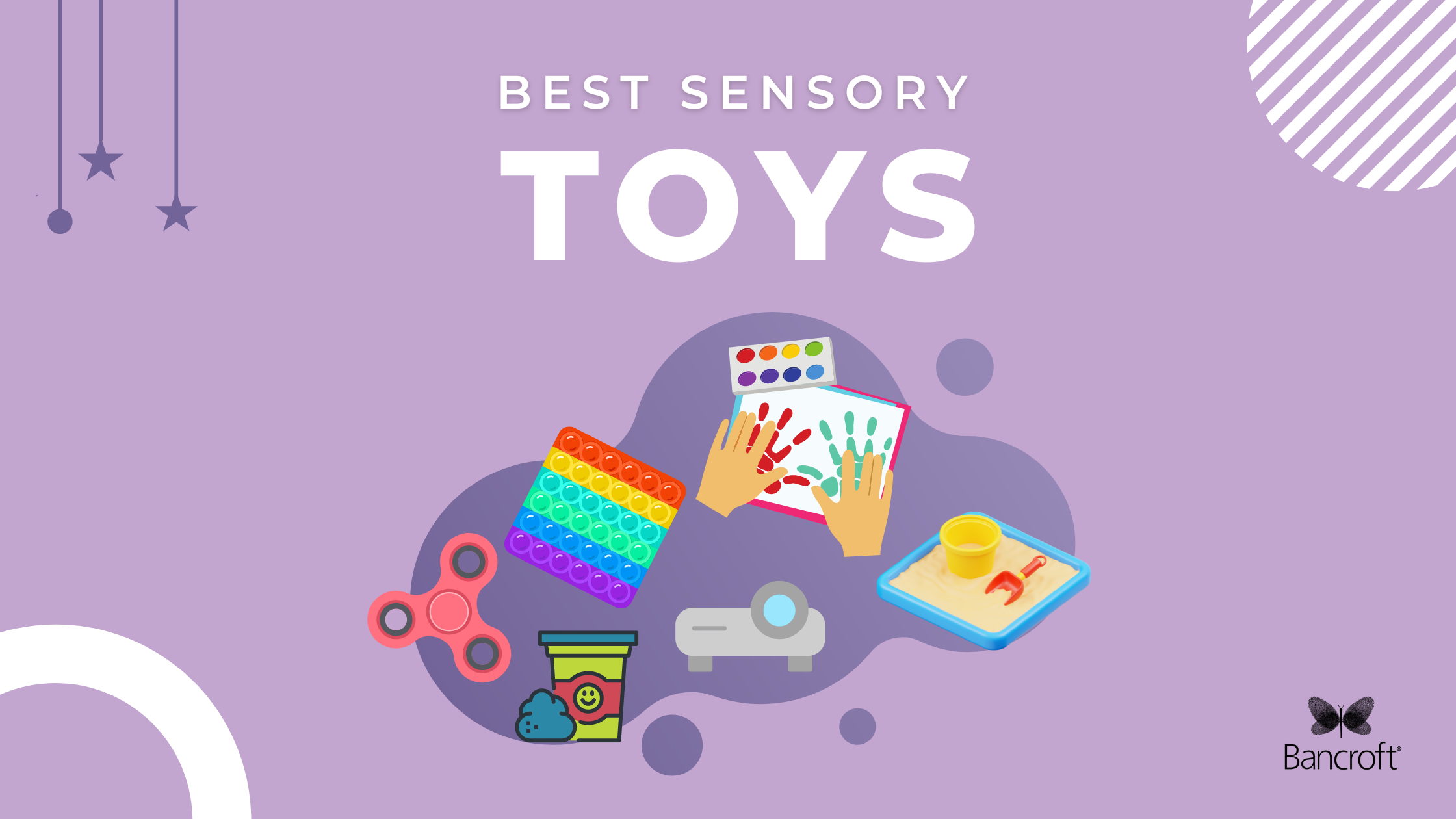 Graphic representation of the top 6 sensory toys