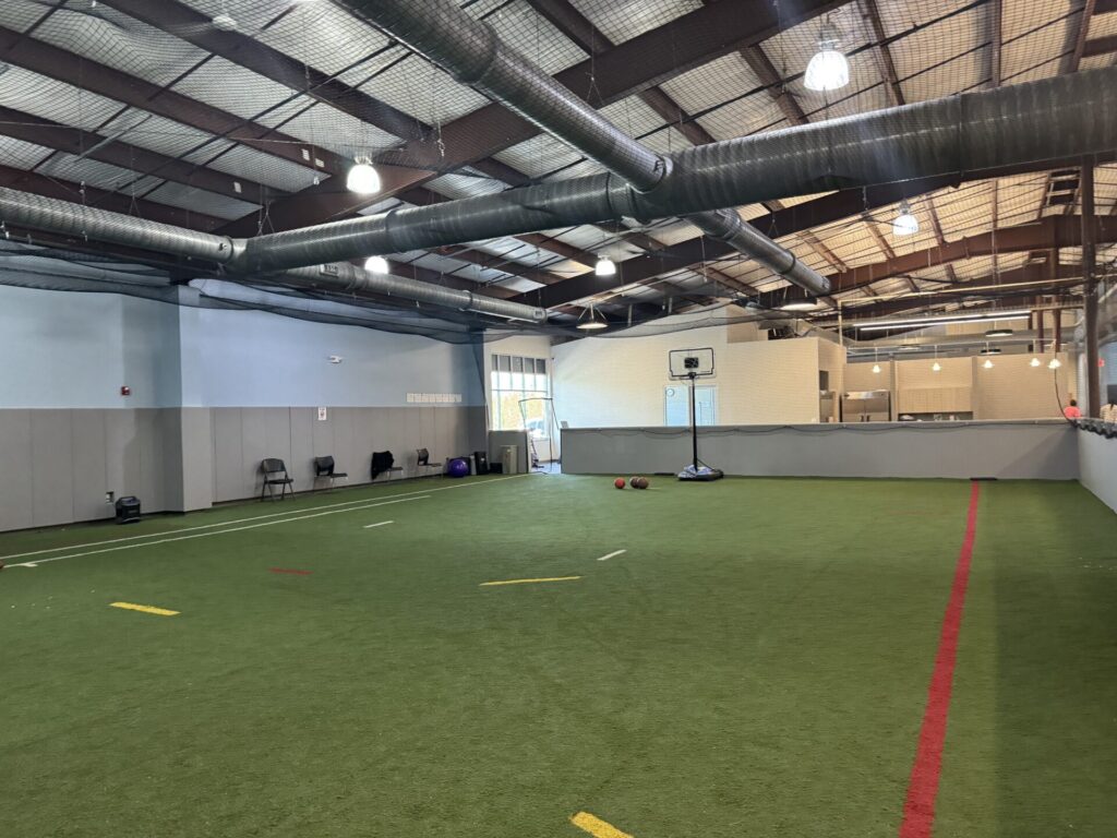 Turf area for physical activities