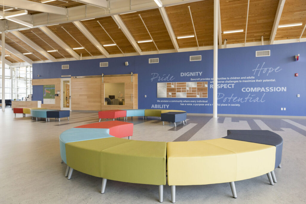 interior shot of the Bancroft School, Welsh Campus -- Activity Center