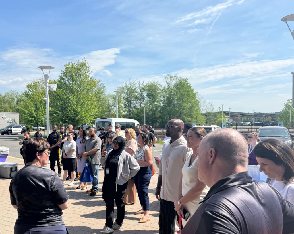 Crowd gathers to hear the speakers at Autism Town Hall