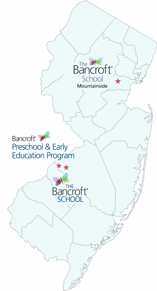 Map of NJ Bancroft School locations