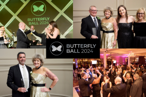 Collage of pictures from the 2024 Butterfly Ball