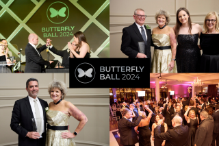 Collage of pictures from the 2024 Butterfly Ball