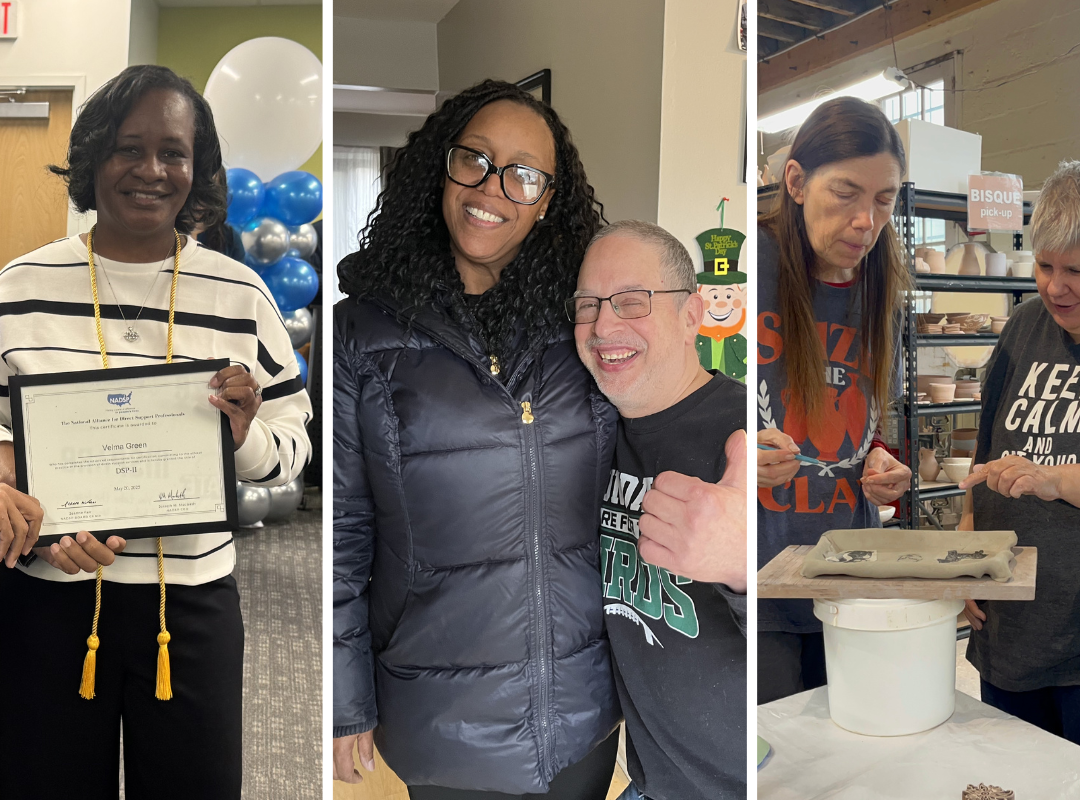 picture collage of women shaping Bancroft. L-R Velma Green, Janita Wise, and Linda Miller