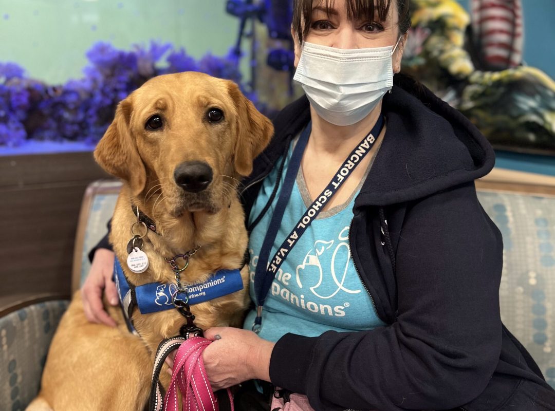 Therapy Dog Joye with Cara