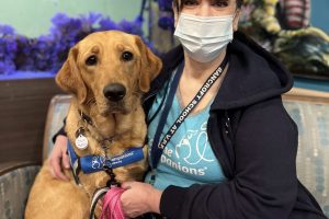Therapy Dog Joye with Cara