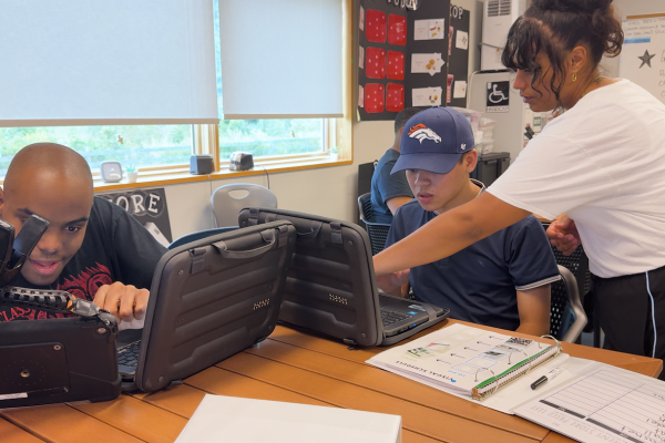 students and teacher in the Move Up program at the Bancroft School, Mt. Laurel