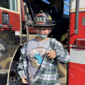Tommy – Firetruck Visit Tommy - Firetruck Visit