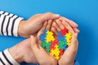 World,Autism,Awareness,Day,Concept.,Adult,And,Child,Hands,Holding