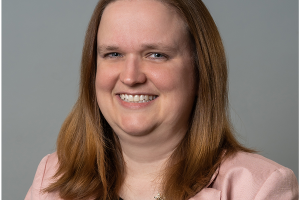 Bancroft Chief Financial Officer Jennifer Cripps' headshot while smiling in a blazer